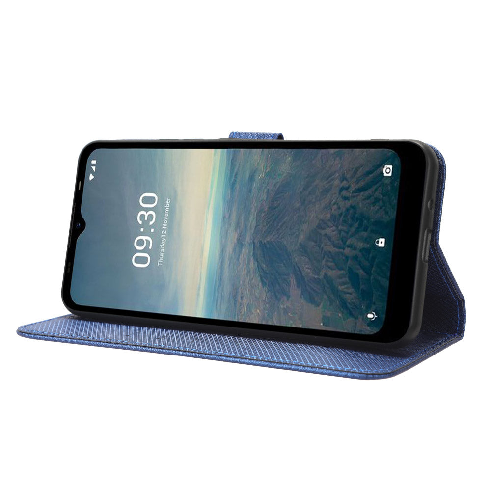 Protective Case for Vodafone Smart T23 PU Leather Flip Cover Diamond Texture Anti-Scratch Wallet Phone Case