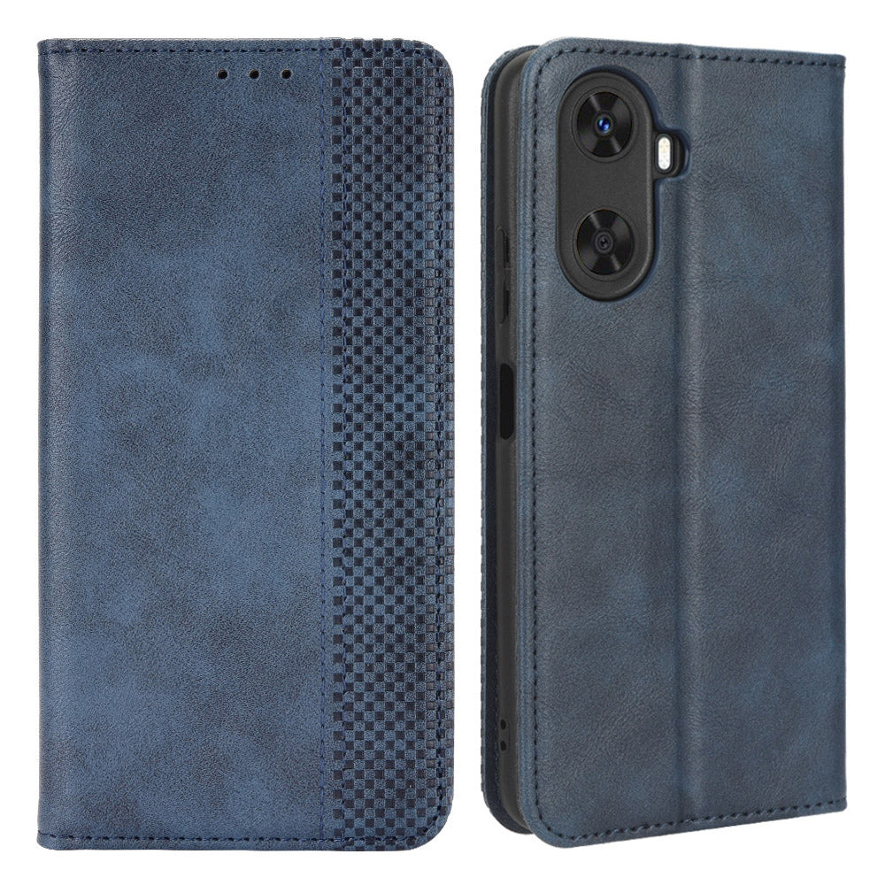 Retro Phone Cover for Huawei Enjoy 60 Magnetic PU Leather Stand Cell Phone Wallet Case