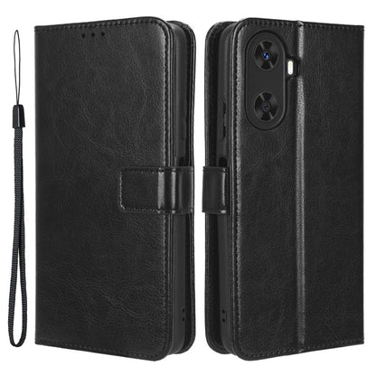 Folio Flip Cover for Huawei Enjoy 60 Shockproof Crazy Horse Texture PU Leather Wallet Phone Case