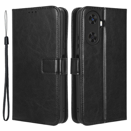 Folio Flip Cover for Huawei Enjoy 60 Shockproof Crazy Horse Texture PU Leather Wallet Phone Case