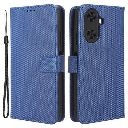 Protective Cover for Huawei Enjoy 60 Diamond Texture PU Leather Flip Case Wallet Phone Case