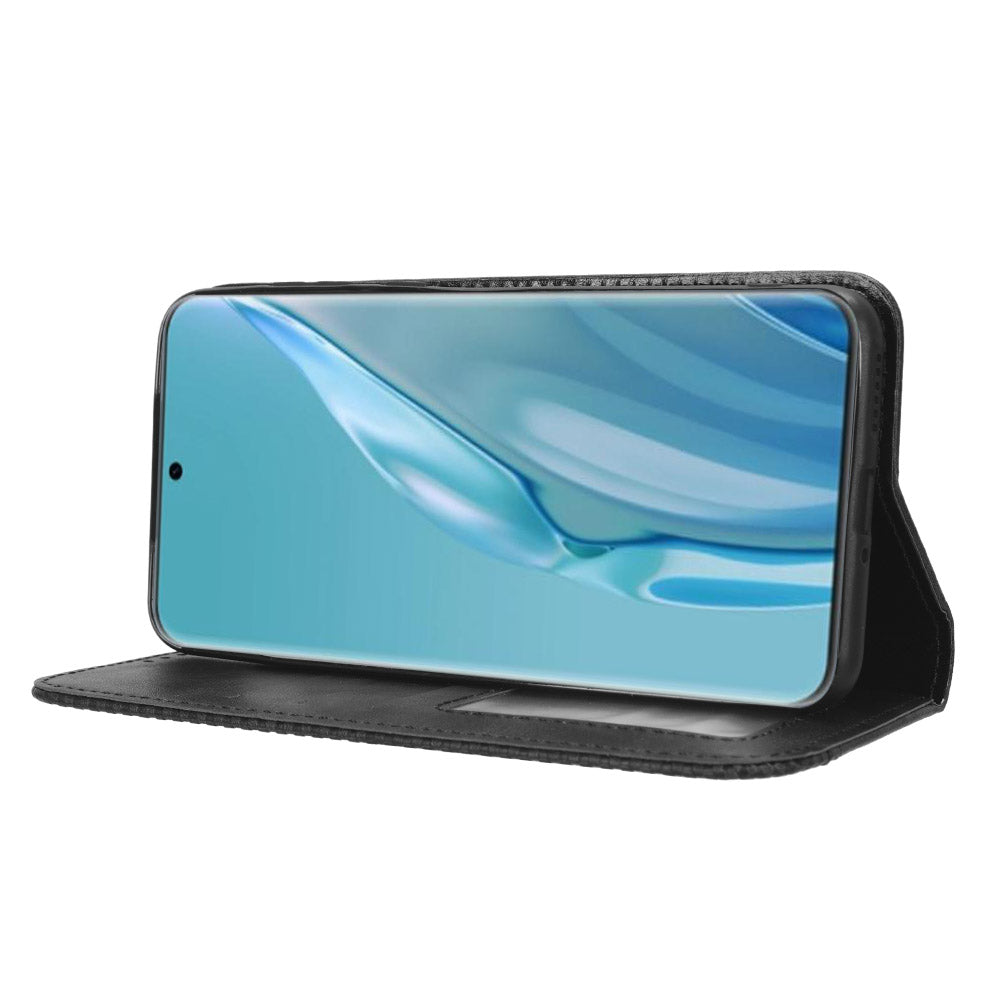 Retro Wallet Phone Case for Huawei P60 Art PU Leather Flip Cover Cell Phone Shell with Stand
