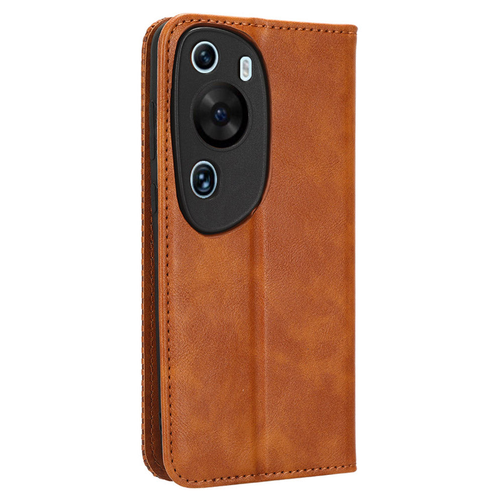 Retro Wallet Phone Case for Huawei P60 Art PU Leather Flip Cover Cell Phone Shell with Stand