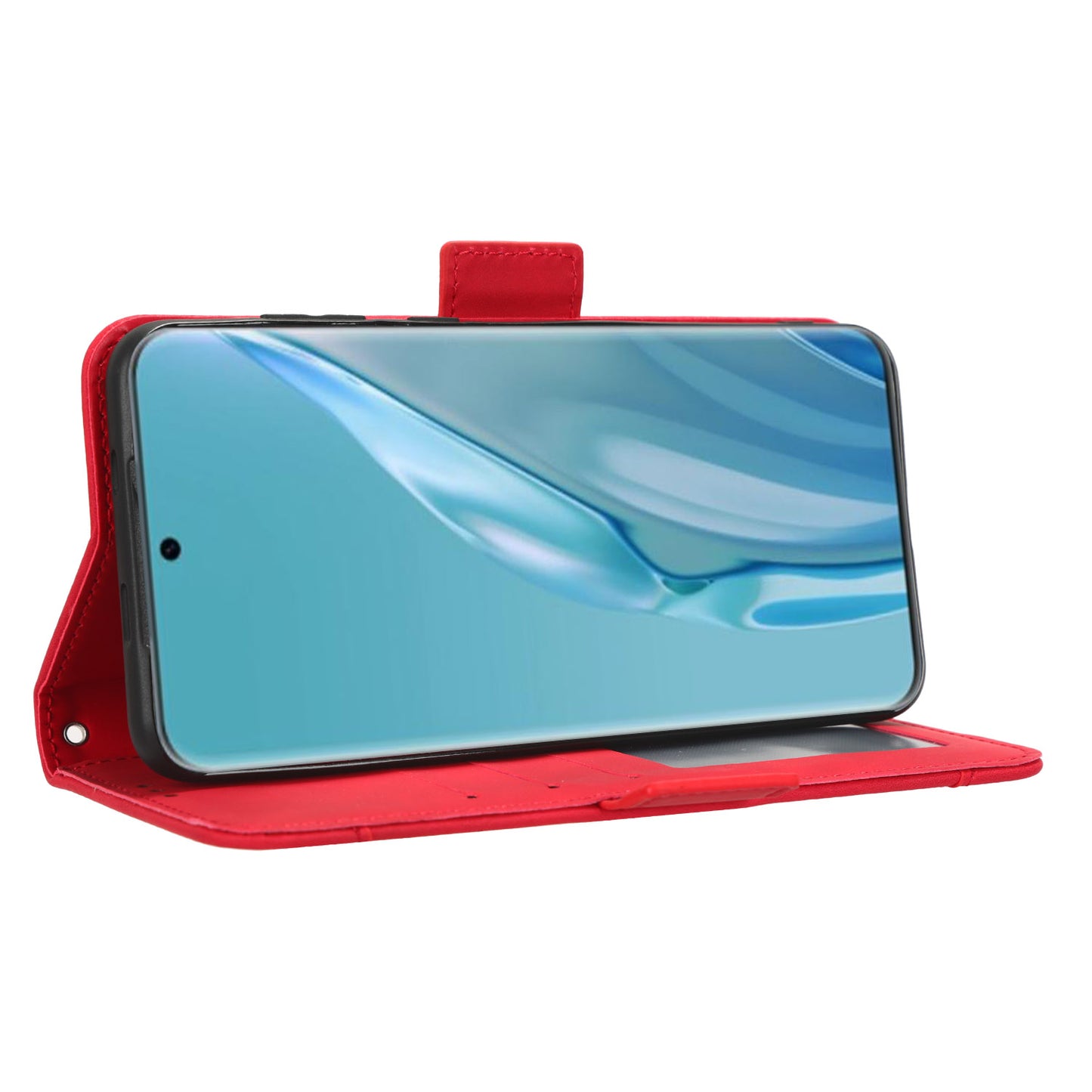 Wallet Phone Case for Huawei P60 Art Leather Flip Cover Multiple Card Slots Phone Shell with Stand