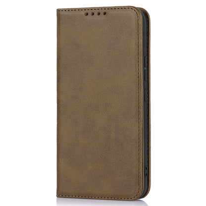 PU Leather Folio Flip Cover for Samsung Galaxy A54 5G Wallet Phone Case Calf Texture Shockproof Case