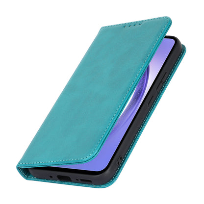 PU Leather Folio Flip Cover for Samsung Galaxy A54 5G Wallet Phone Case Calf Texture Shockproof Case