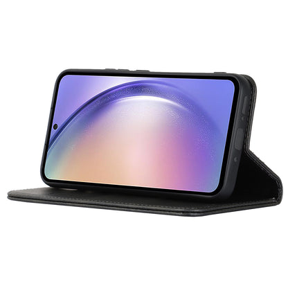 PU Leather Folio Flip Cover for Samsung Galaxy A54 5G Wallet Phone Case Calf Texture Shockproof Case