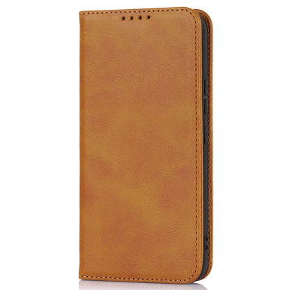 PU Leather Folio Flip Cover for Samsung Galaxy A54 5G Wallet Phone Case Calf Texture Shockproof Case