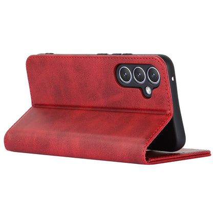 PU Leather Folio Flip Cover for Samsung Galaxy A54 5G Wallet Phone Case Calf Texture Shockproof Case