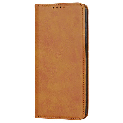 For Samsung Galaxy A14 5G PU Leather Phone Case Calf Texture Stand Wallet Flip Folio Cover