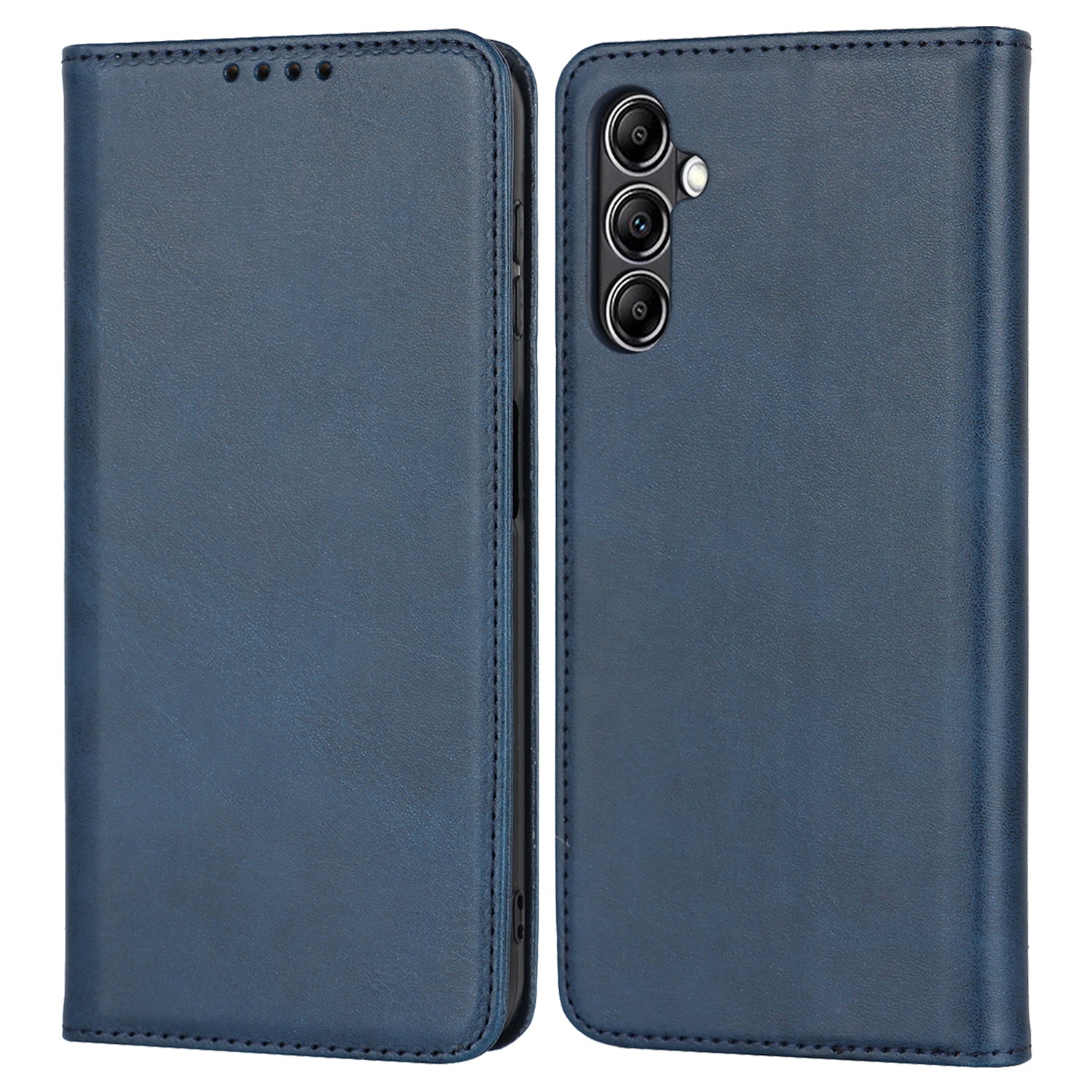 For Samsung Galaxy A14 5G PU Leather Phone Case Calf Texture Stand Wallet Flip Folio Cover