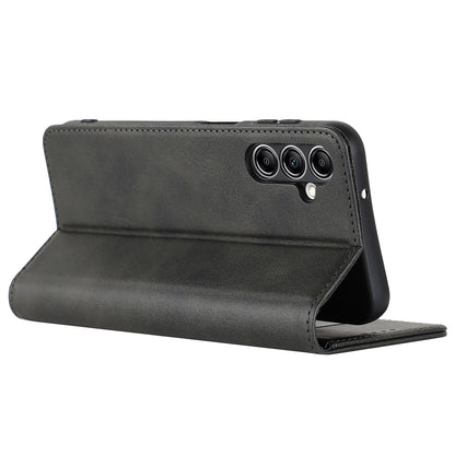 For Samsung Galaxy A14 5G PU Leather Phone Case Calf Texture Stand Wallet Flip Folio Cover