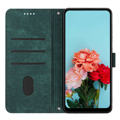 For Xiaomi Redmi Note 12 Pro+ 5G / Note 12 Explorer 5G Skin-touch Phone Case Lines Imprinted Leather Wallet Stand Phone Cover