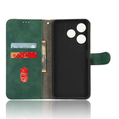 For Tecno Spark 10C 4G PU Leather Flip Cover Stand Skin-touch Wallet Phone Case