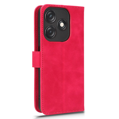 For Tecno Spark 10C 4G PU Leather Flip Cover Stand Skin-touch Wallet Phone Case