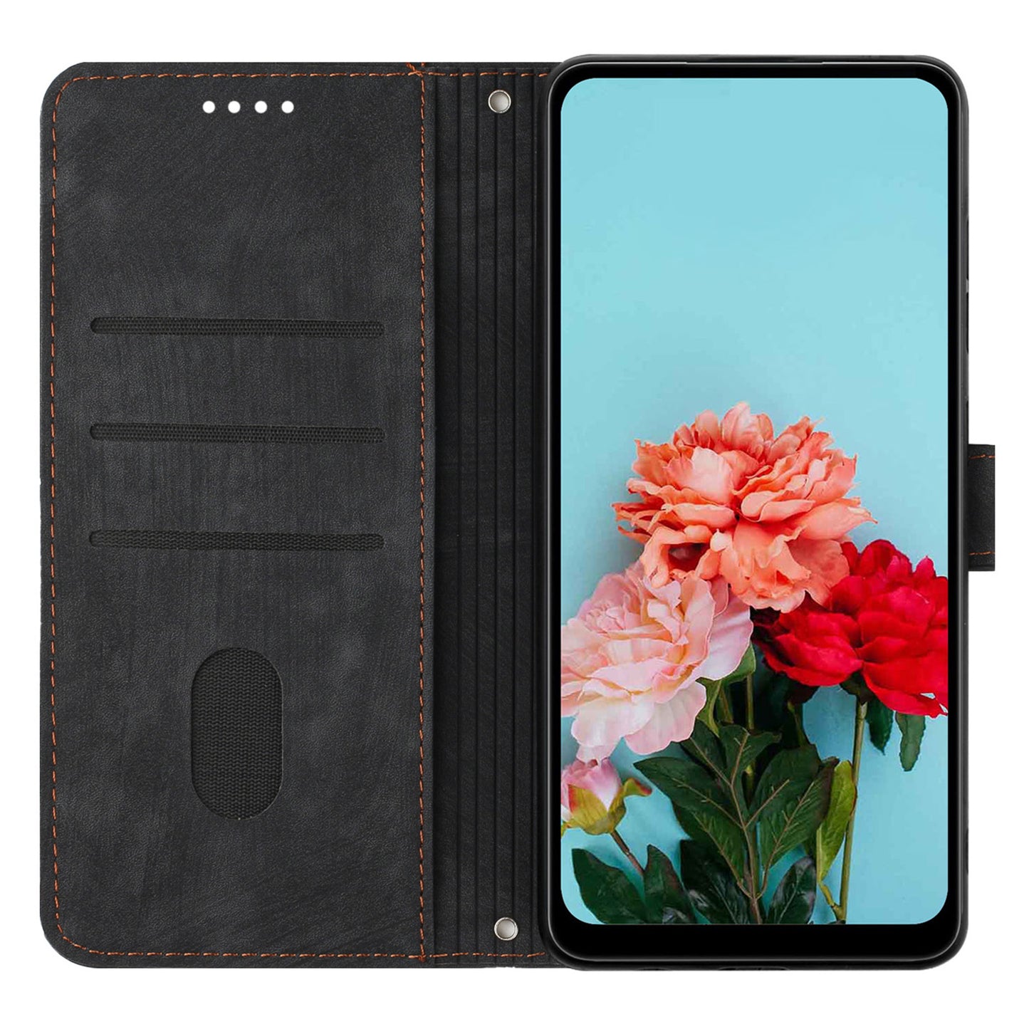 Leather Phone Case For Xiaomi Poco X5 Pro 5G / Redmi Note 12 Pro Speed 5G / Note 12 Pro 5G , Lines Imprinted Wallet Stand Cover