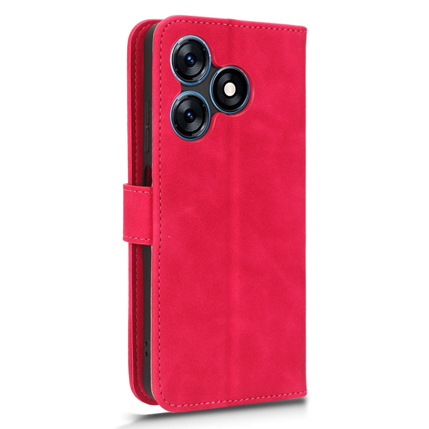 For Tecno Spark 10 4G Leather Wallet Phone Case Flip Stand Skin-touch Shockproof Cover