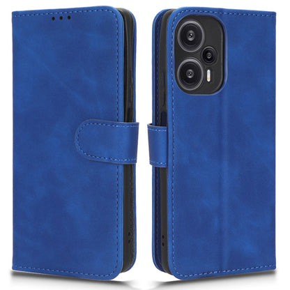 For Xiaomi Redmi Note 12 Turbo / Poco F5 5G PU Leather Flip Phone Case with Wallet Skin-touch Stand Cover