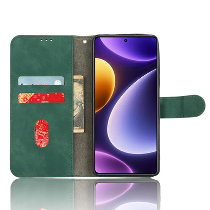 For Xiaomi Redmi Note 12 Turbo / Poco F5 5G PU Leather Flip Phone Case with Wallet Skin-touch Stand Cover