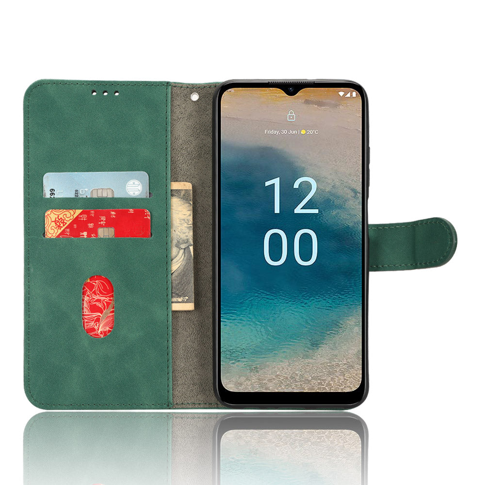 Wallet Case for Nokia G22 Skin-touch PU Leather Stand Magnetic Phone Cover