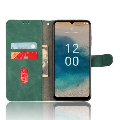 Wallet Case for Nokia G22 Skin-touch PU Leather Stand Magnetic Phone Cover