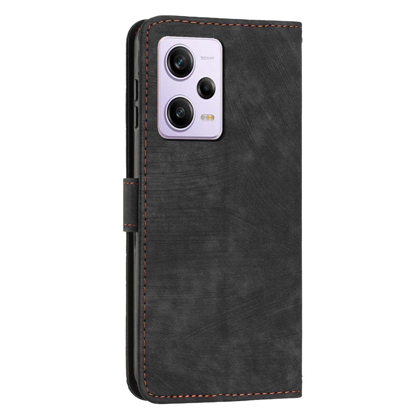 For Xiaomi Redmi Note 12 Pro+ 5G / Note 12 Explorer 5G Wallet Phone Case Lines Imprinted Leather Stand Protective Flip Cover
