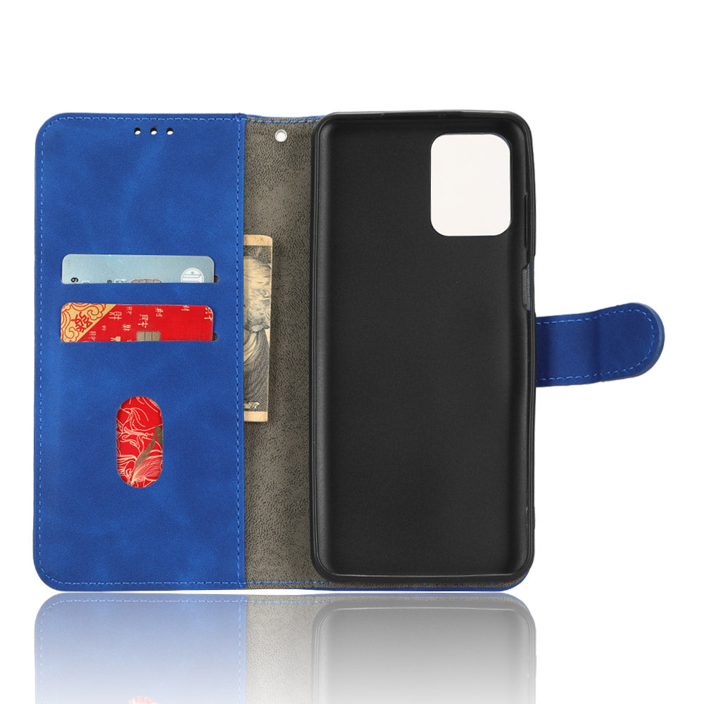 For Motorola Moto G Power 5G PU Leather Flip Phone Case Skin-touch Folio Wallet Cover Stand