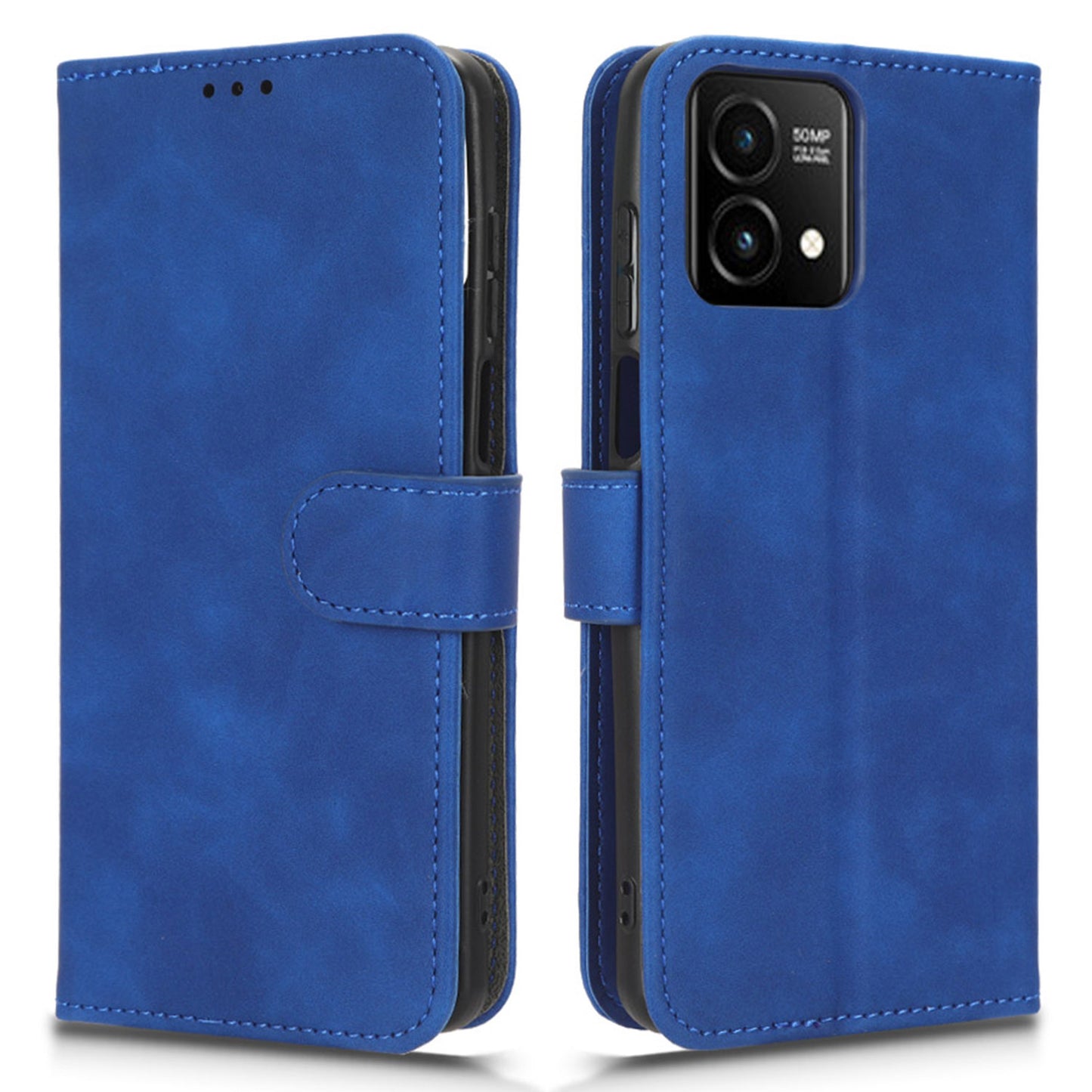 For Motorola Moto G Stylus 5G (2023) PU Leather Stand Protective Case Skin-touch Wallet Flip Phone Cover