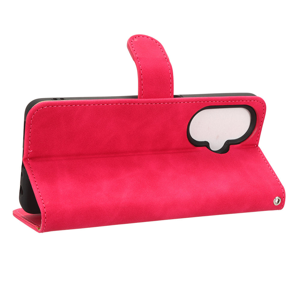 Phone Wallet Case for OnePlus Nord CE 3 Lite 5G / Nord N30 5G , PU Leather Skin-touch Protective Stand Phone Cover