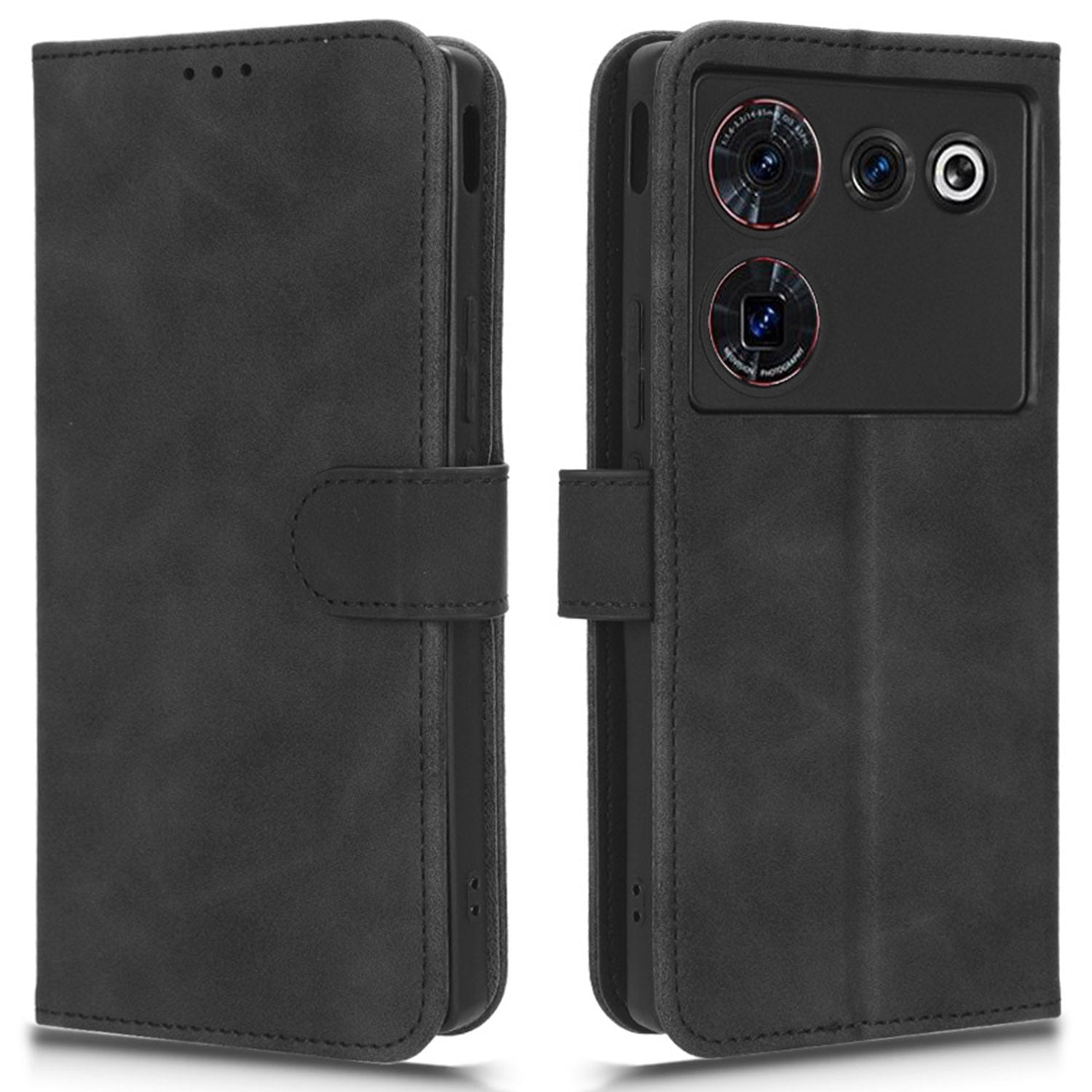 For ZTE nubia Z50 Ultra Wallet PU Leather Case Skin-touch Protective Phone Cover with Stand