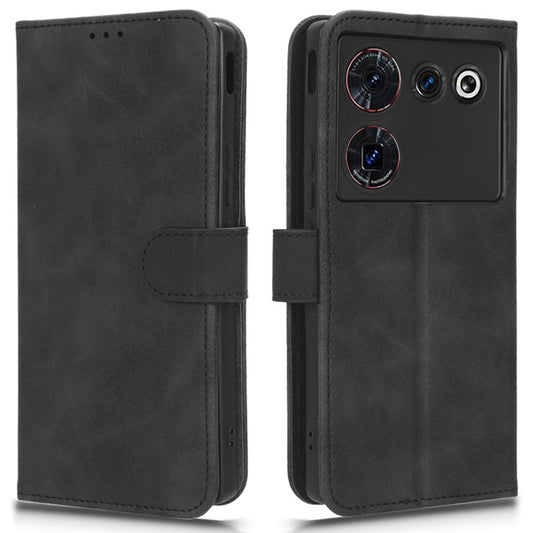 For ZTE nubia Z50 Ultra Wallet PU Leather Case Skin-touch Protective Phone Cover with Stand