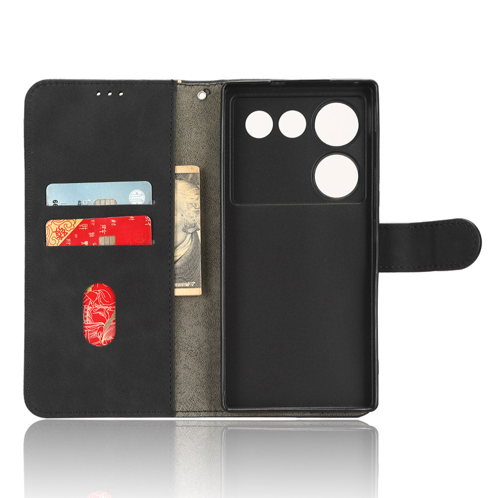 For ZTE nubia Z50 Ultra Wallet PU Leather Case Skin-touch Protective Phone Cover with Stand