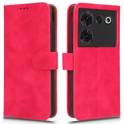 For ZTE nubia Z50 Ultra Wallet PU Leather Case Skin-touch Protective Phone Cover with Stand