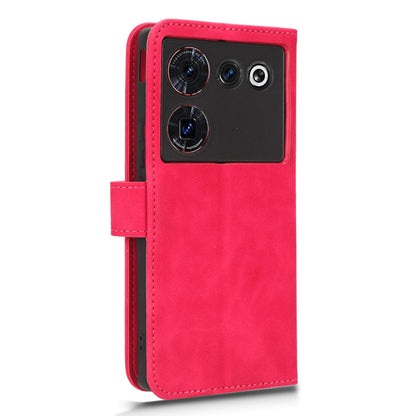 For ZTE nubia Z50 Ultra Wallet PU Leather Case Skin-touch Protective Phone Cover with Stand