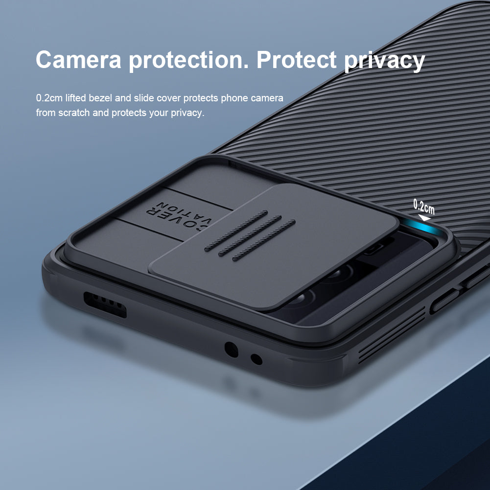NILLKIN CamShield Pro Series for Xiaomi Poco F5 Pro 5G / Redmi K60 Pro 5G / K60 5G Phone Case PC+TPU Camera Protection Phone Cover