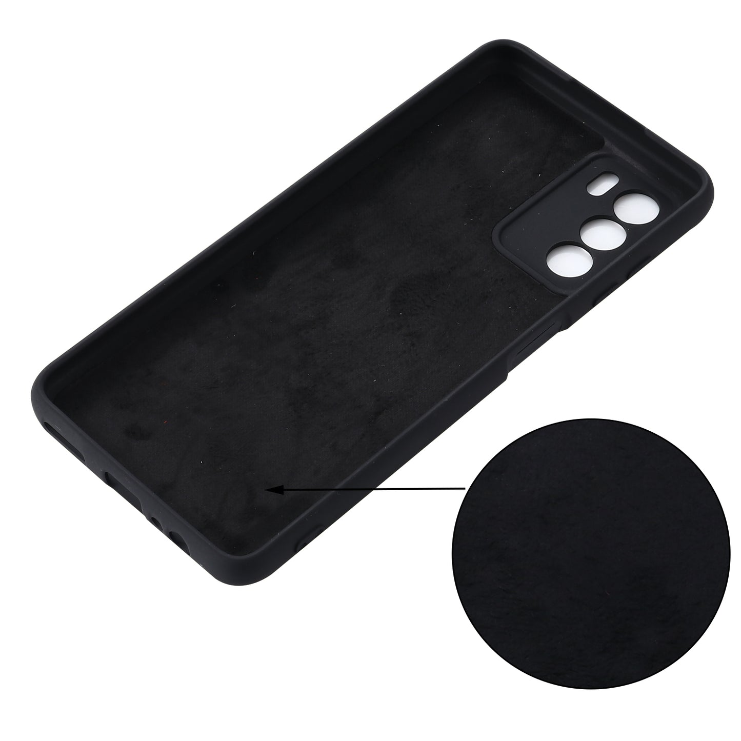 Liquid Silicone Case for ZTE Blade V40 Vita , Soft Lining Anti-Scratch Phone Cover with Strap