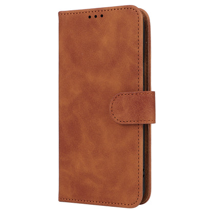 For Google Pixel 8 Leather Flip Wallet Phone Case Skin-touch Shockproof Stand Cover with Strap