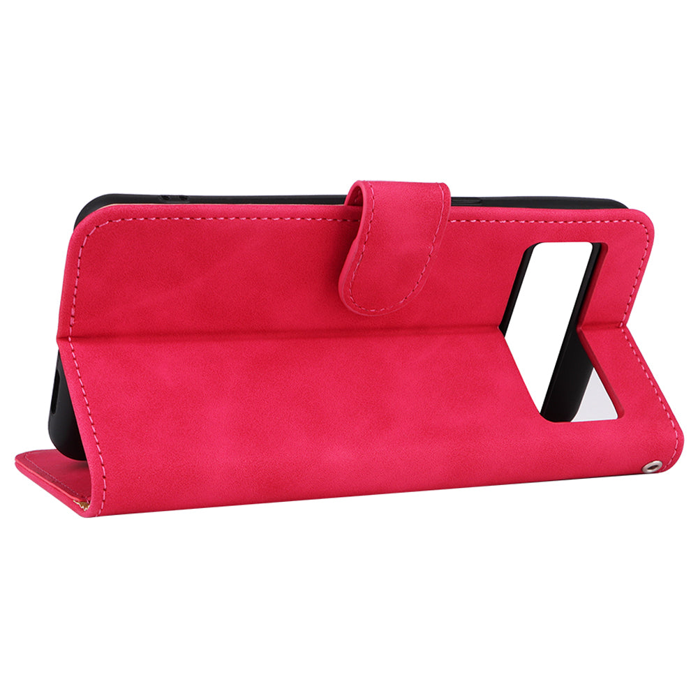 For Google Pixel 8 Pro PU Leather Phone Case Skin-touch Flip Wallet Stand Cover