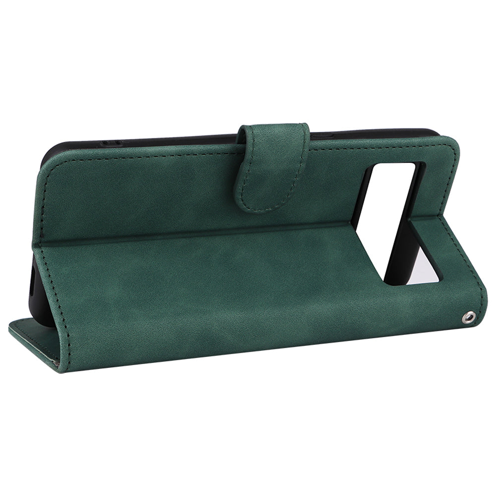 For Google Pixel 8 Pro PU Leather Phone Case Skin-touch Flip Wallet Stand Cover