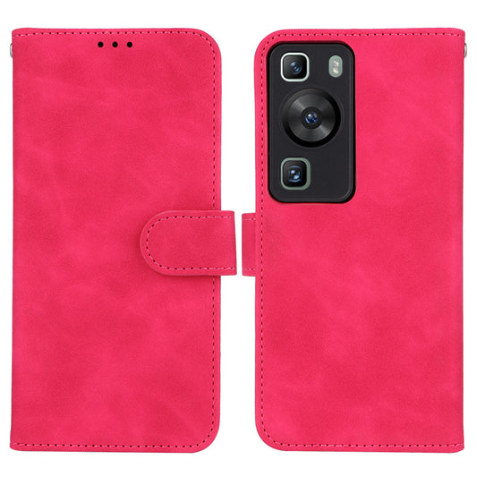 For Huawei P60 / P60 Pro Wallet Phone Case PU Leather Skin-touch Stand Folio Shockproof Cover