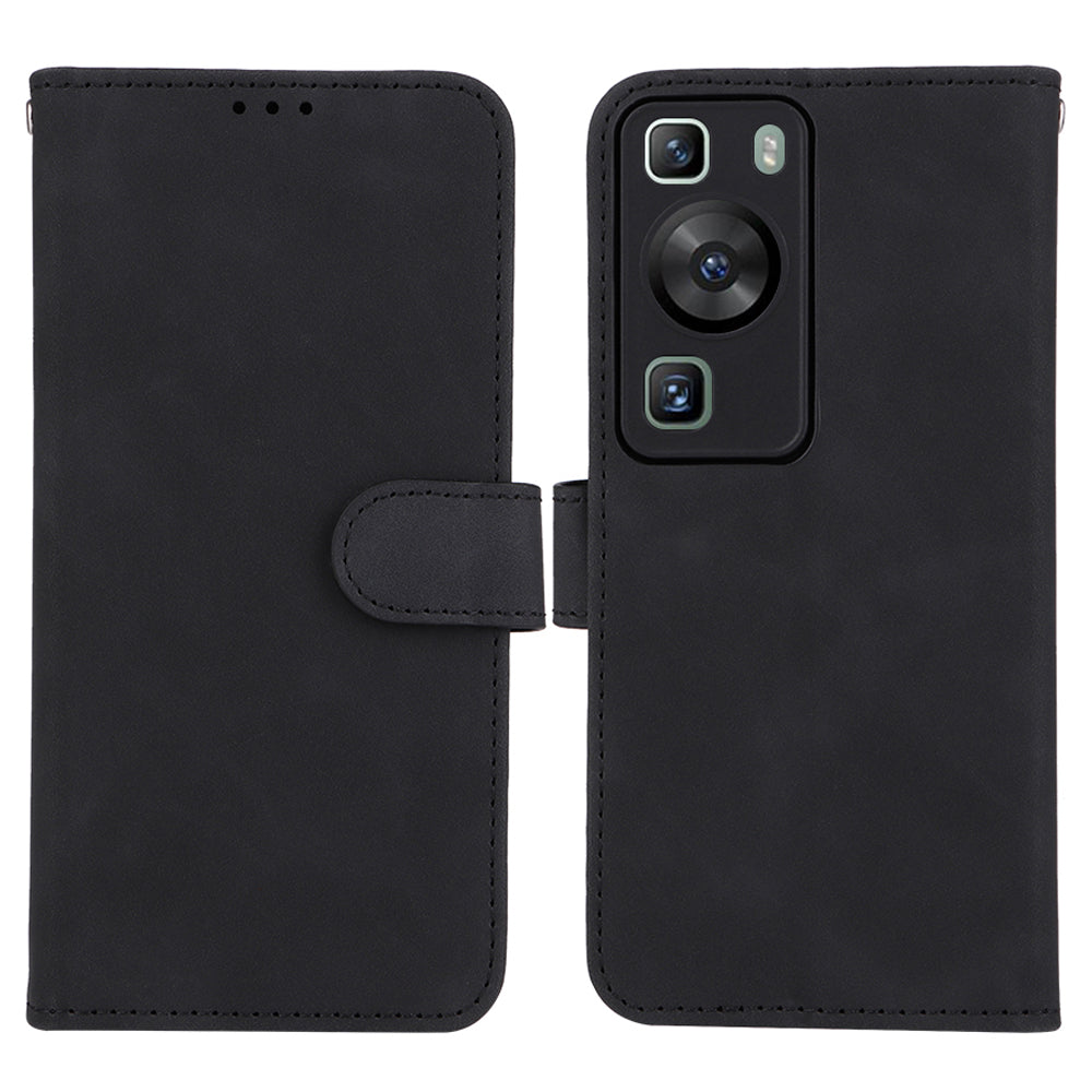 For Huawei P60 / P60 Pro Wallet Phone Case PU Leather Skin-touch Stand Folio Shockproof Cover