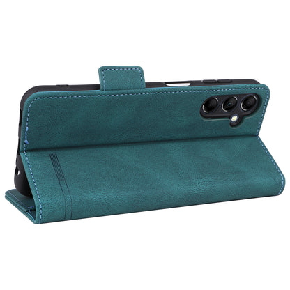 For Samsung Galaxy M14 5G Leather Wallet Phone Case Hardware Decor Flip Stand Cover