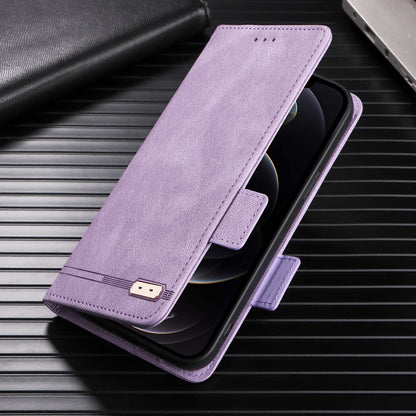For Samsung Galaxy M14 5G Leather Wallet Phone Case Hardware Decor Flip Stand Cover