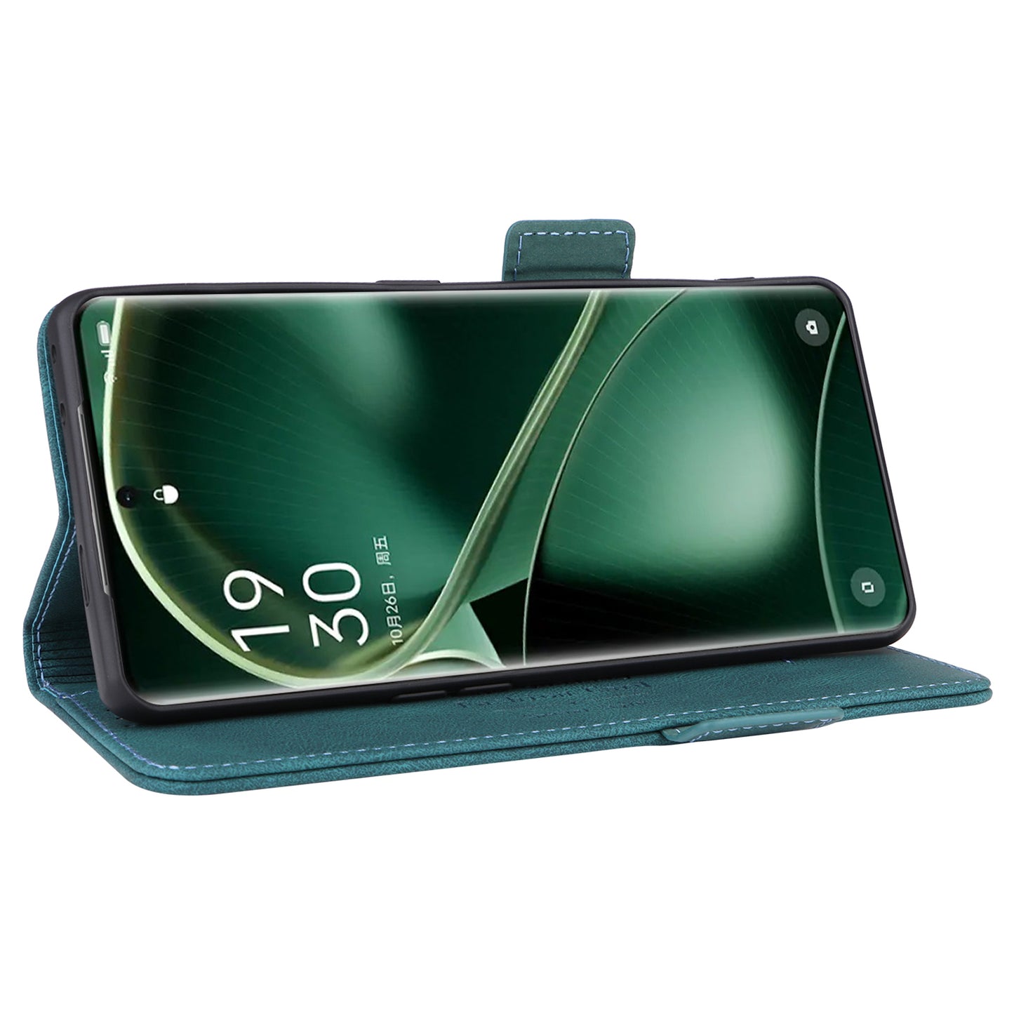 For Oppo Find X6 Hardware Decor Stand Cover PU Leather Wallet Anti-drop Phone Case