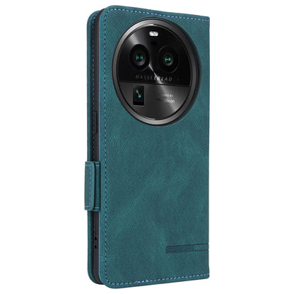 For Oppo Find X6 Hardware Decor Stand Cover PU Leather Wallet Anti-drop Phone Case