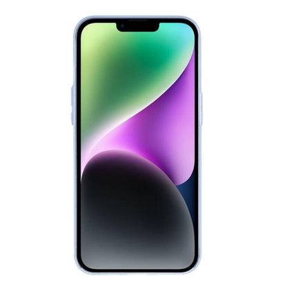 For iPhone 14 Plus Shockproof Case Anti-Drop Matte TPU Phone Cover with Metal Camera Lens Frame