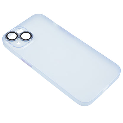 For iPhone 14 Plus Shockproof Case Anti-Drop Matte TPU Phone Cover with Metal Camera Lens Frame