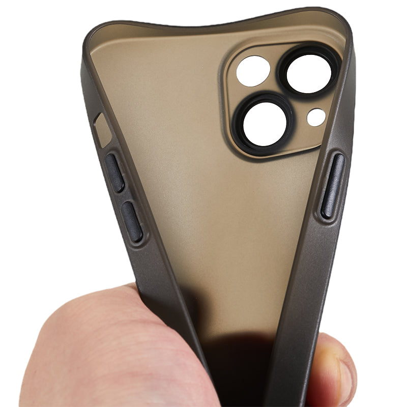 Protective Case for iPhone 13 Anti-Drop Matte TPU Phone Cover with Metal Camera Lens Frame