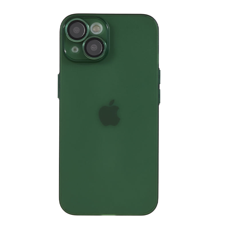 Protective Case for iPhone 13 Anti-Drop Matte TPU Phone Cover with Metal Camera Lens Frame