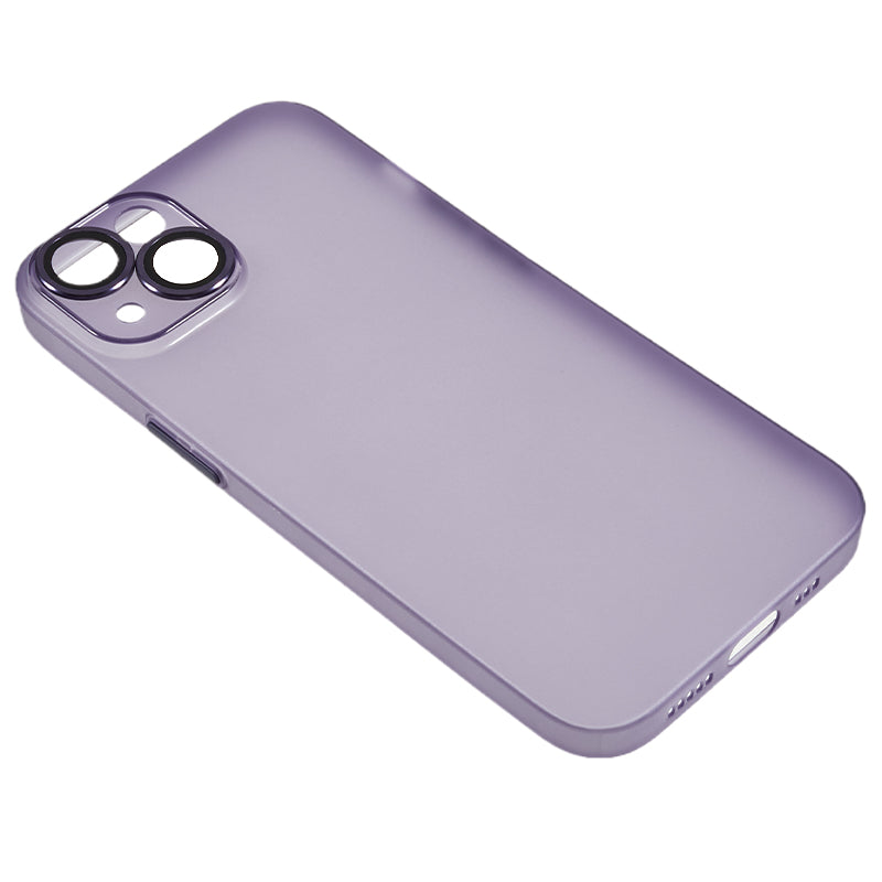 Protective Case for iPhone 13 Anti-Drop Matte TPU Phone Cover with Metal Camera Lens Frame